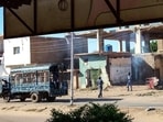 Members of the Sudanese military are pictured in the capital Khartoum's Bahri neighbourhood, during confrontations with anti-coup protesters, on November 18, 2021.&nbsp;