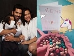 Neha Dhupia and Angad Bedi's daughter Mehr turns three on Thursday.