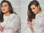 Rani Mukerji is a vision in white floral Sabyasachi suit for Bunty Aur Babli 2 promotions Rani Mukerji is a vision in white floral Sabyasachi suit for Bunty Aur Babli 2 promotions