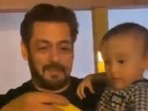 Salman Khan and Ayat Sharma fed monkeys together. Salman Khan and Ayat Sharma fed monkeys together.
