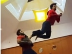 ‘When action rehearsals go wrong’ for Tiger Shroff, this is what happens…(Instagram/@tigerjackieshroff) ‘When action rehearsals go wrong’ for Tiger Shroff, this is what happens…(Instagram/@tigerjackieshroff)