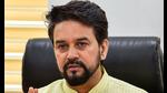 Anurag Thakur said that “when people are low on data and substance in their speech, they dance on the table and tear papers”. (PTI) Anurag Thakur said that “when people are low on data and substance in their speech, they dance on the table and tear papers”. (PTI)