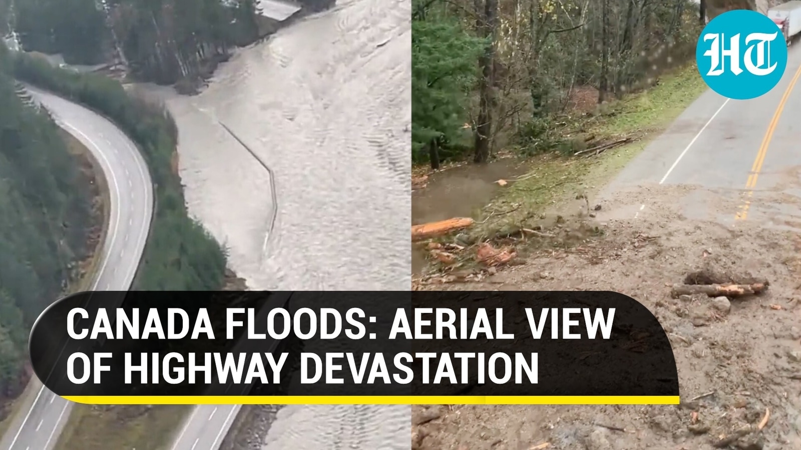 Canada Floods: Portion Of Highway Washed Away, Mudslides In British ...