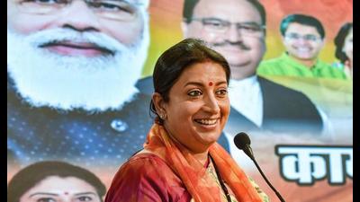 Smriti also launched ‘har ghar dastak’ – a Covid-19 inoculation campaign aimed at increasing vaccination coverage in Amethi (PTI File Photo) Smriti also launched ‘har ghar dastak’ – a Covid-19 inoculation campaign aimed at increasing vaccination coverage in Amethi (PTI File Photo)