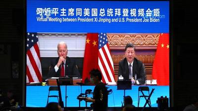 In the three-and-a-half-hour summit, Biden touched upon a range of contentious issues such as human rights abuses against the Uyghur minority in the western Xinjiang Province and in Tibet, Chinese aggression toward Taiwan and trade issues — all we are told in a spirit of “healthy debate” (REUTERS) In the three-and-a-half-hour summit, Biden touched upon a range of contentious issues such as human rights abuses against the Uyghur minority in the western Xinjiang Province and in Tibet, Chinese aggression toward Taiwan and trade issues — all we are told in a spirit of “healthy debate” (REUTERS)