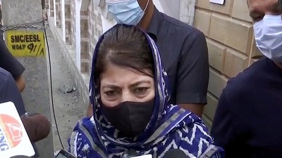 People’s Democratic Party (PDP) president and former Jammu and Kashmir chief minister Mehbooba Mufti. (ANI file photo) People’s Democratic Party (PDP) president and former Jammu and Kashmir chief minister Mehbooba Mufti. (ANI file photo)