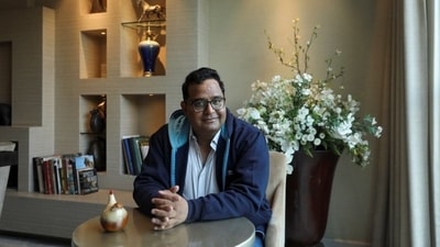 Paytm founder and CEO Vijay Shekhar Sharma at a clubhouse of a residential building in New Delhi. (Reuters)