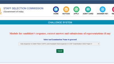 SSC SI in Delhi Police &amp; CAPF Paper II answer key: The Computer Based Examination (Paper-II) exam of Sub-Inspector in Delhi Police and CAPFs was held on November 8, 2021 at various centres across the country. (ssc.nic.in)