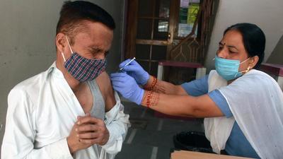 Officials said 10,215 people were vaccinated on Thursday, with 3,763 people being administered the first dose and 6,452 the second dose. Over 3.73 million people have been vaccinated in Gurugram so far. (ANI File) Officials said 10,215 people were vaccinated on Thursday, with 3,763 people being administered the first dose and 6,452 the second dose. Over 3.73 million people have been vaccinated in Gurugram so far. (ANI File)