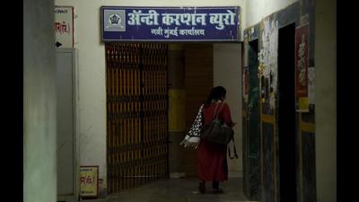 The Anti Corruption Bureau office in Navi Mumbai. It has recorded 13 cases this year, the highest in six years. (BACHCHAN KUMAR/HT PHOTO)