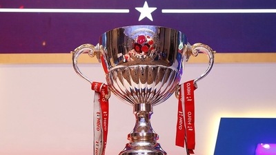 File Photo of ISL Trophy. (Twitter/Indian Super League) File Photo of ISL Trophy. (Twitter/Indian Super League)