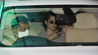 Kangana Ranaut was spotted outside a Pilates studio in Mumbai. (Varinder Chawla) Kangana Ranaut was spotted outside a Pilates studio in Mumbai. (Varinder Chawla)