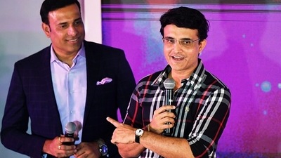 Sourav Ganguly and VVS Laxman in 2019. (Getty) Sourav Ganguly and VVS Laxman in 2019. (Getty)