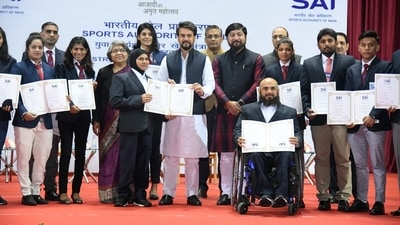 162 athletes and 84 coaches were conferred with awards. (SAI) 162 athletes and 84 coaches were conferred with awards. (SAI)