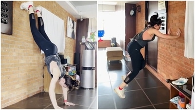 Soha Ali Khan is slaying her ‘way overdue Wednesday workout’ (Instagram/@sakpataudi) Soha Ali Khan is slaying her ‘way overdue Wednesday workout’ (Instagram/@sakpataudi)