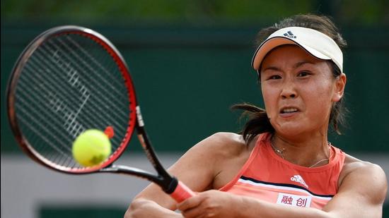 China's Peng Shuai returning the ball to Serbia's Aleksandra Krunic during their women's singles first round match on day three of The Roland Garros 2018 French Open tennis tournament in Paris. (AFP/FILE)