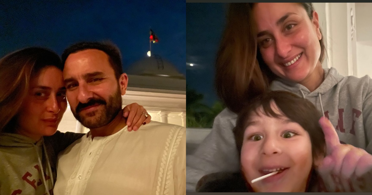Kareena Kapoor, Saif Ali Khan and Taimur Ali Khan pose for pictures at Pataudi Palace. Kareena Kapoor, Saif Ali Khan and Taimur Ali Khan pose for pictures at Pataudi Palace. 