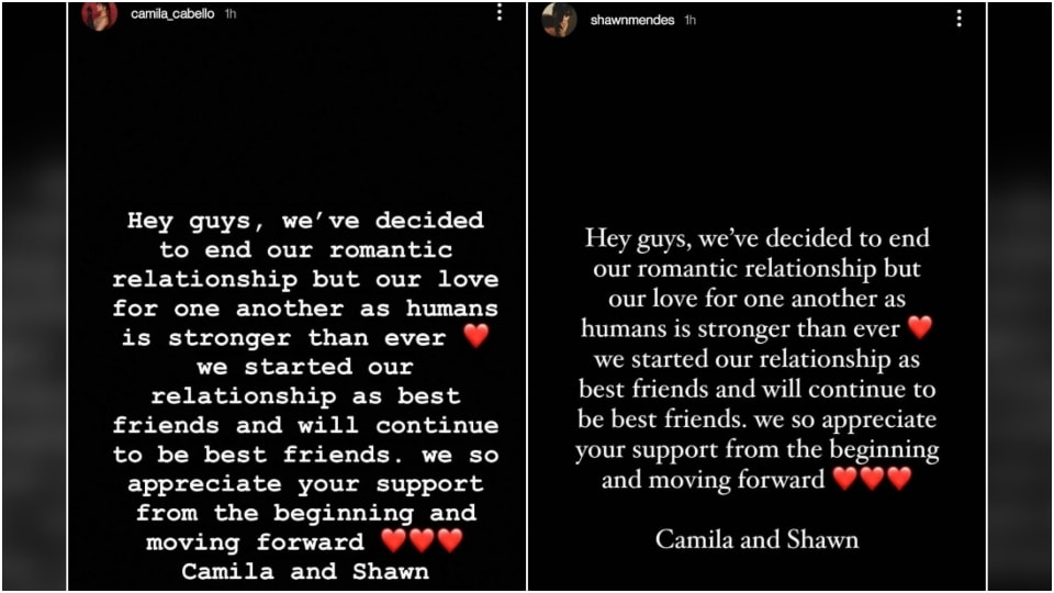 Shawn and camila break up