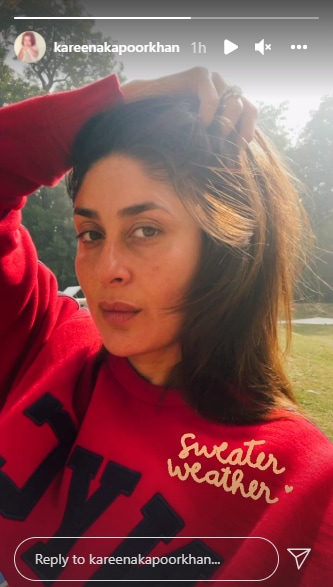 Kareena Kapoor shared a selfie.