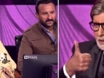 Kaun Banega Crorepati 13: Rani Mukerji and Saif Ali Khan with Amitabh Bachchan. Kaun Banega Crorepati 13: Rani Mukerji and Saif Ali Khan with Amitabh Bachchan.