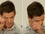 Tim Paine was an emotional wreck as he regretted his actions. (Screenshot) Tim Paine was an emotional wreck as he regretted his actions. (Screenshot)