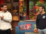 Salman Khan and Aayush Sharma on The Kapil Sharma Show.
