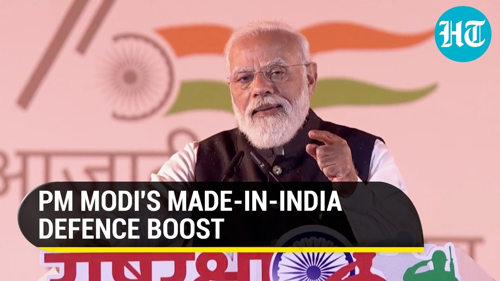 Watch: PM Modi hands over made-in-India military hardware to armed ...