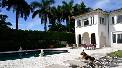 German Shepherd Gunther VI inherited his vast fortune, including the 9-bedroom waterfront home once owned by the Material Girl, Madonna from his grandfather Gunther IV. (AP) German Shepherd Gunther VI inherited his vast fortune, including the 9-bedroom waterfront home once owned by the Material Girl, Madonna from his grandfather Gunther IV. (AP)