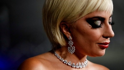 Apart from the shimmering Valentino dress, Lady Gaga's make-up was the major highlight of the night. This silver dress is another glamorous addition to the long list of incredible looks that the singer has pulled off during the House Of Gucci promotions. (REUTERS)