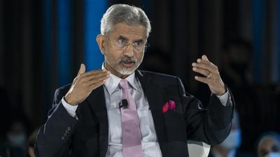 External Affairs Minister S Jaishankar at the Bloomberg New Economic Forum in Singapore on Friday. (BLOOMBERG PHOTO.) External Affairs Minister S Jaishankar at the Bloomberg New Economic Forum in Singapore on Friday. (BLOOMBERG PHOTO.)