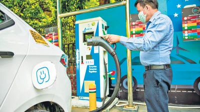 According to the civic body, the Electric Vehicles charging stations would be handed over to private contractors to operate while the societies could get some incentive from the civic body for offering space for the same. (Shutterstock) According to the civic body, the Electric Vehicles charging stations would be handed over to private contractors to operate while the societies could get some incentive from the civic body for offering space for the same. (Shutterstock)