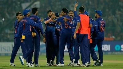 India made a winning start to the series in Jaipur. (Getty) India made a winning start to the series in Jaipur. (Getty)
