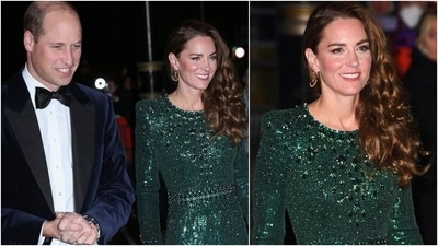 Kate Middleton repeats green sequin gown from Pakistan visit in 2019 for outing with Prince William (Instagram/@TheRoyalFamily) Kate Middleton repeats green sequin gown from Pakistan visit in 2019 for outing with Prince William (Instagram/@TheRoyalFamily)