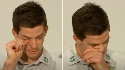Tim Paine was an emotional wreck as he regretted his actions. (Screenshot) Tim Paine was an emotional wreck as he regretted his actions. (Screenshot)