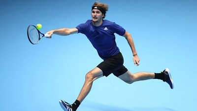 The 2018 champion Zverev certainly made his intentions clear in the first set against Hurkacz (Getty) The 2018 champion Zverev certainly made his intentions clear in the first set against Hurkacz (Getty)