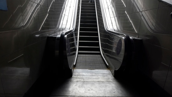 The DMRC said that the Patel Chowk metro station will be closed till resumption of train services. (HT File)
