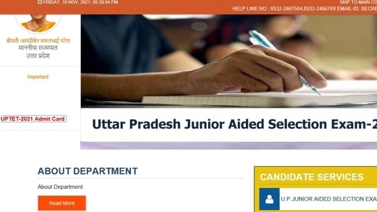 UPTET admit cards 2021: The admit card of Uttar Pradesh Teacher Eligibility Test 2021 has been released.(updeled.gov.in)