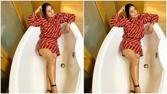 Hina Khan, in a bathtub, will make your heart skip a beat | Hindustan Times