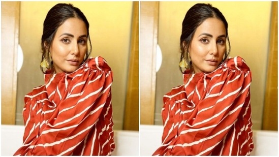 “Hello beautiful,” Hina accompanied her pictures with these words.(Instagram/@realhinakhan)