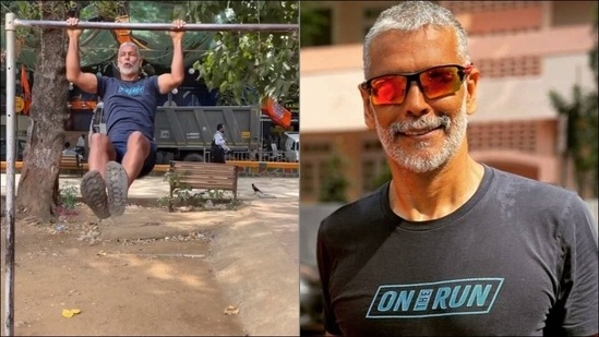 Milind Soman shares fitness inspo as he ‘failed again’ at nailing 20 pullups(Instagram/milindrunning)