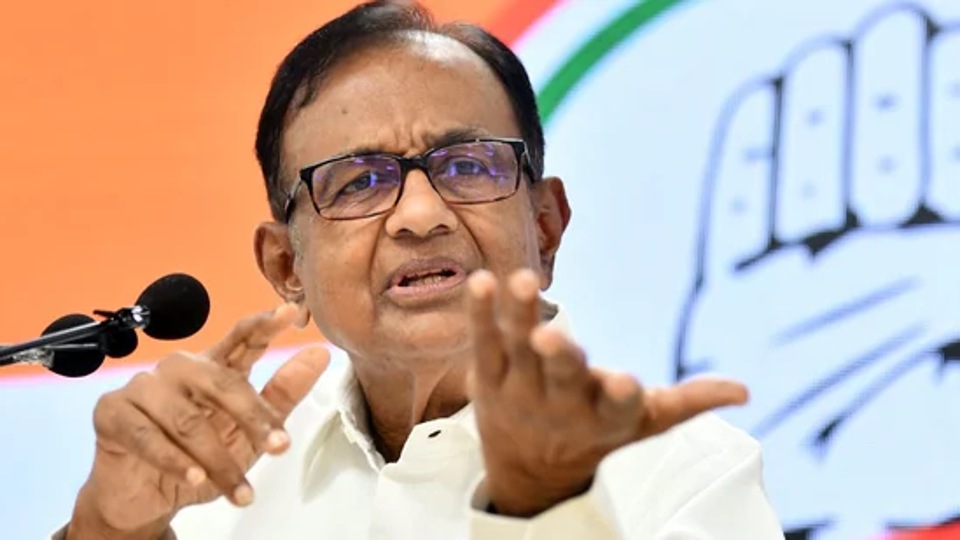 Former union minister P Chidambaram.&nbsp;(File photo)