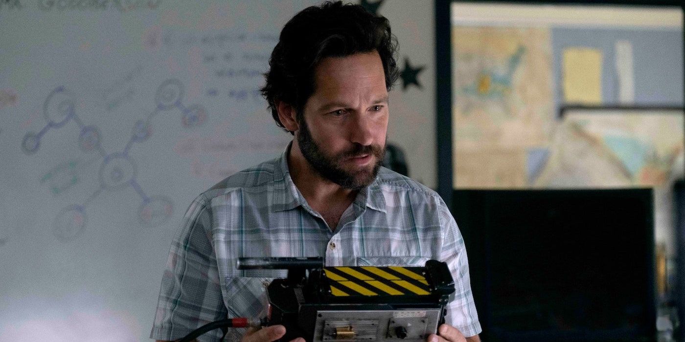 Paul Rudd in a still from Ghostbusters: Afterlife.