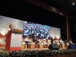 Assam: Union education minister Dharmendra Pradhan on Saturday inaugurated the North-East Education Conclave 2021 in Guwahati. (Photo via @dpradhanbjp on Twitter) Assam: Union education minister Dharmendra Pradhan on Saturday inaugurated the North-East Education Conclave 2021 in Guwahati. (Photo via @dpradhanbjp on Twitter)