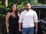 Kareena Kapoor and Saif Ali Khan posed for some couple pics after they were spotted shooting in Mumbai. (Varinder Chawla)