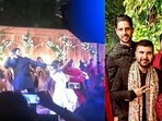 Sidharth Malhotra dancing at a pre-wedding function in Delhi. Sidharth Malhotra dancing at a pre-wedding function in Delhi.