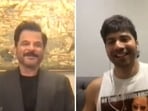 Anil Kapoor and Varun Dhawan in stills from Instagram video. 