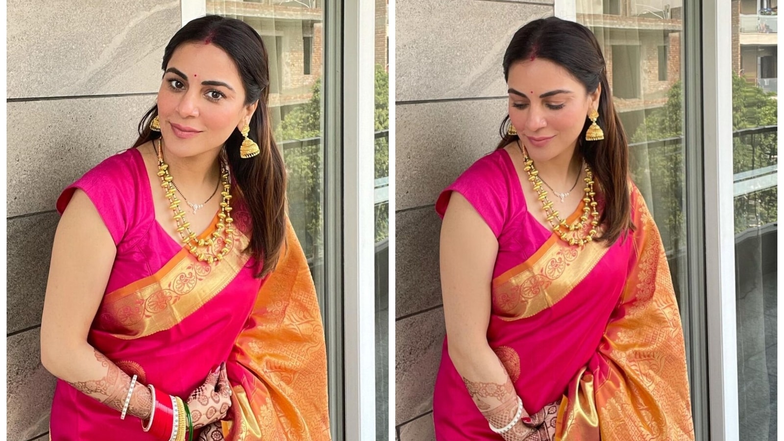 Shraddha Arya sports sindoor and chooda in first photos after wedding, fans  can&#39;t get over her newlywed &#39;glow&#39; - Hindustan Times