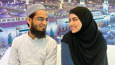 Former actor Sana Khan married cleric Anas Saiyad on November 20 last year. Former actor Sana Khan married cleric Anas Saiyad on November 20 last year.
