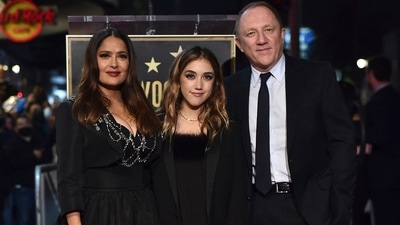 Salma Hayek, left, poses with her daughter Valentina Paloma Pinault and her husband, Francois-Henri Pinault. (AP) Salma Hayek, left, poses with her daughter Valentina Paloma Pinault and her husband, Francois-Henri Pinault. (AP)