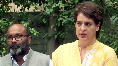 Priyanka Gandhi has demanded that the Union minister be dismissed. (ANI Photo)